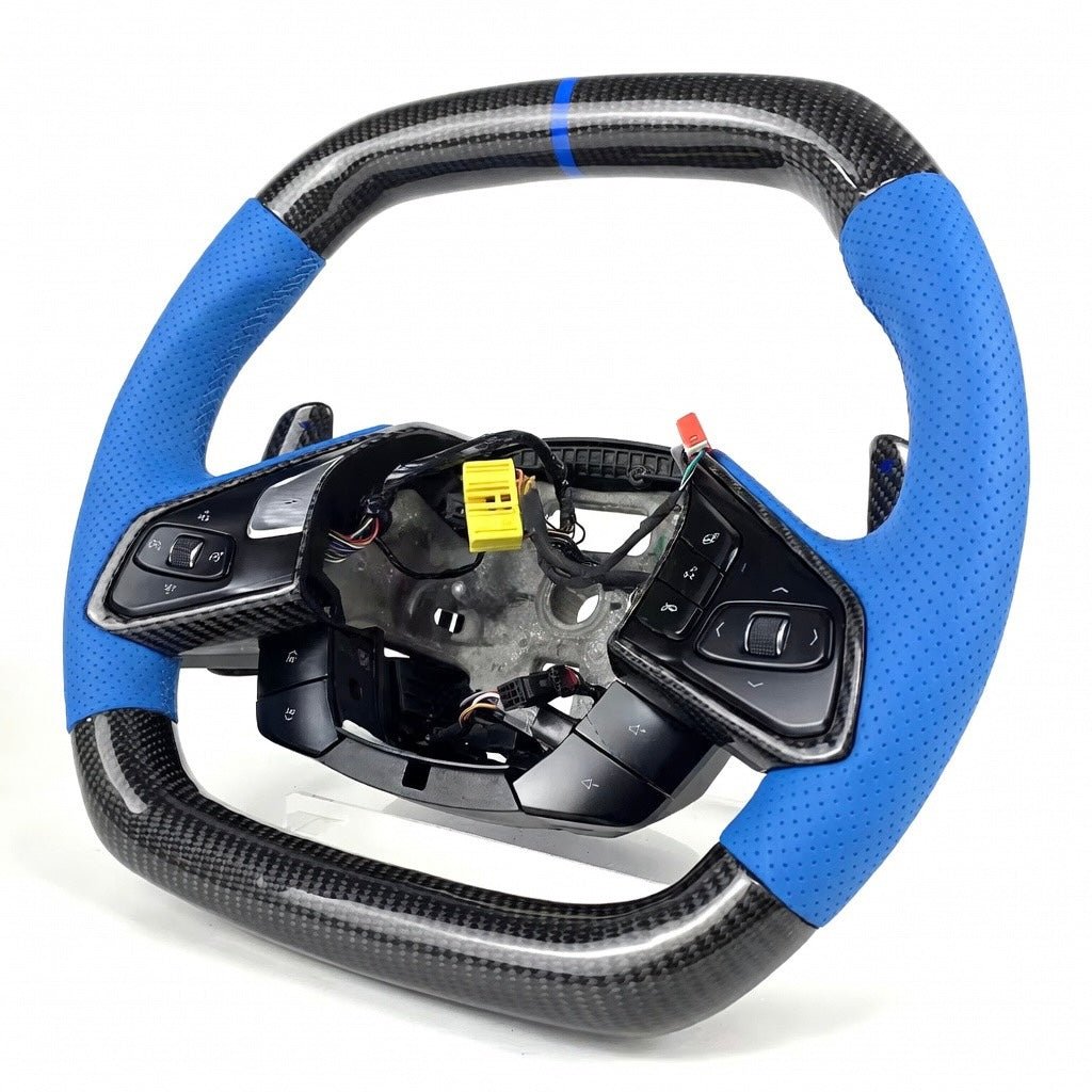 Chevrolet Corvette C8 - Carbon Fiber Steering Wheel With Leather Grips