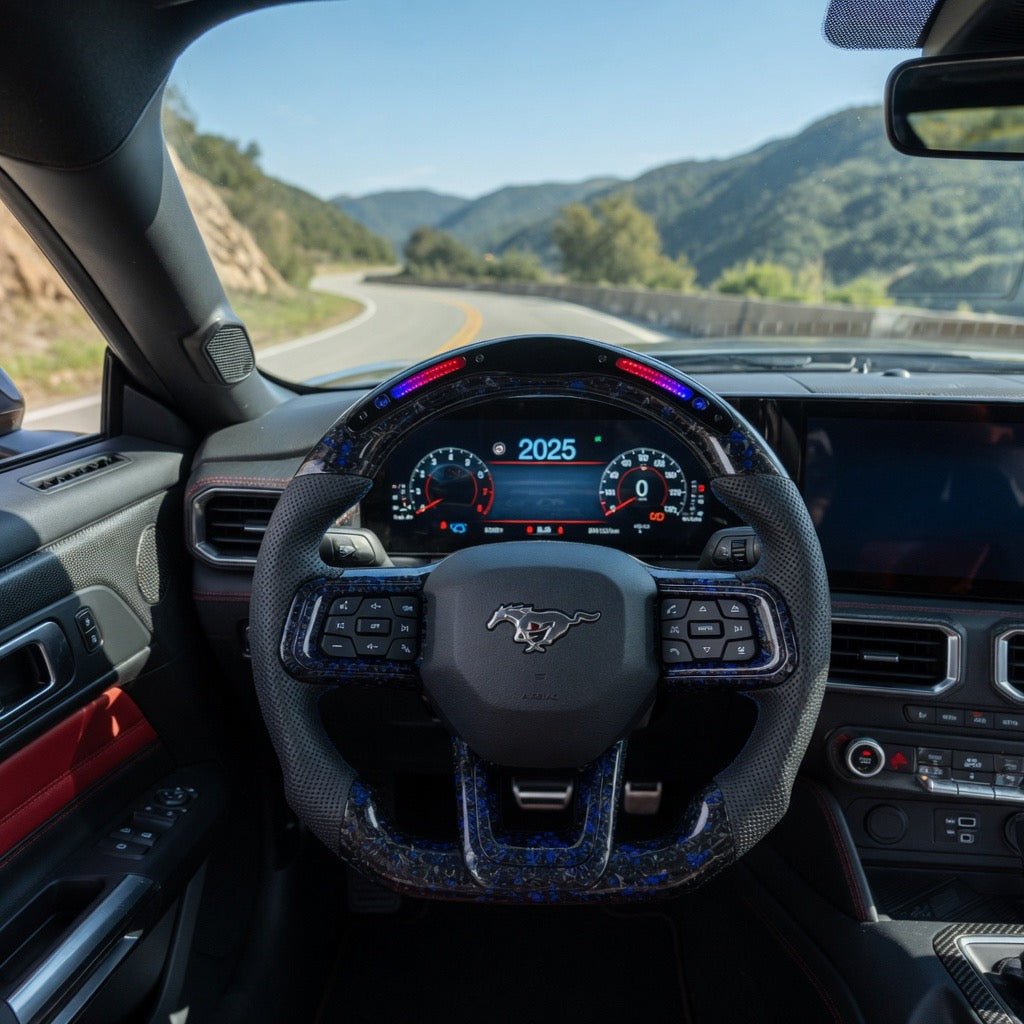 2024+ Ford Mustang - Forged Carbon Fiber Steering Wheel