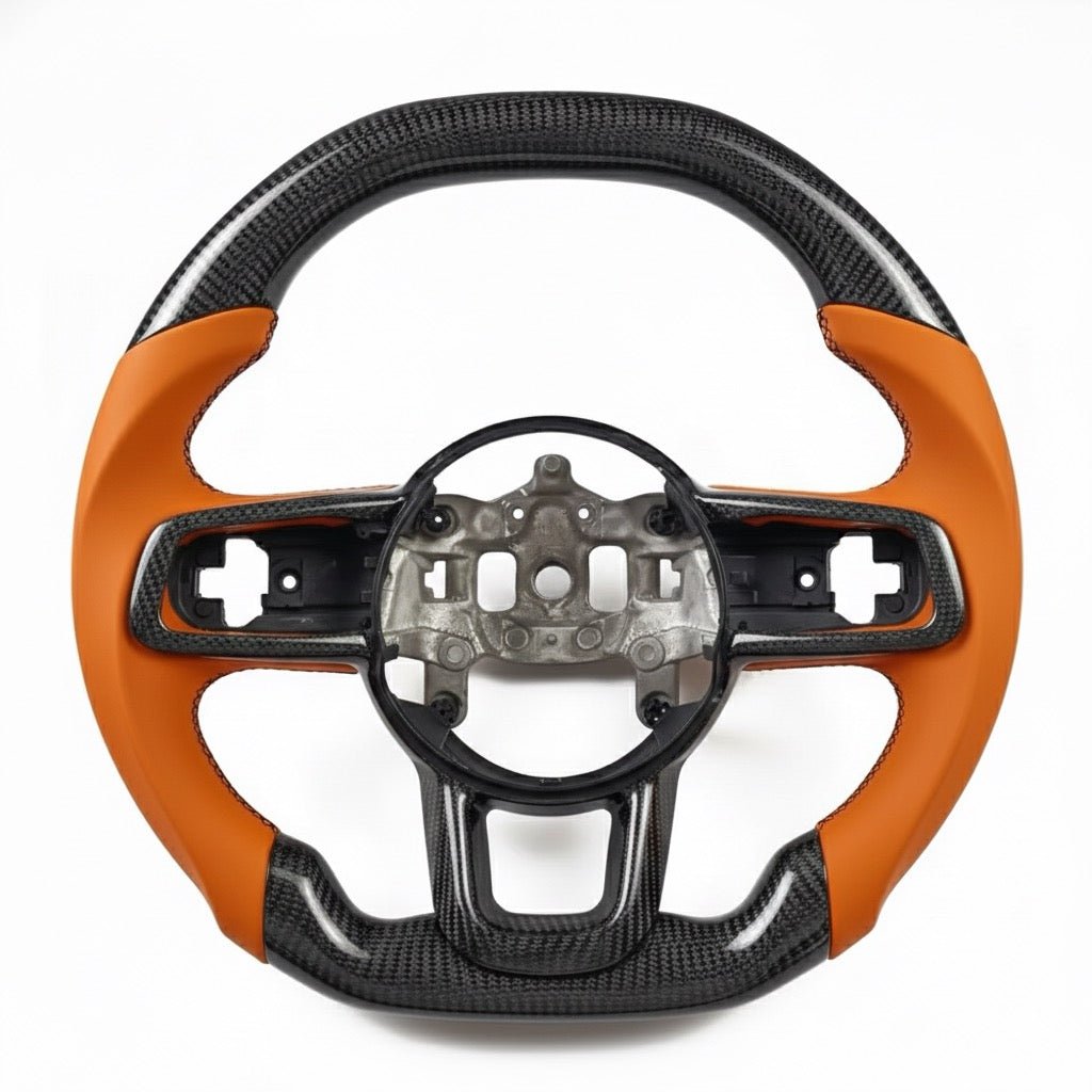 Jeep - Carbon Fiber Steering Wheel With Leather Grips