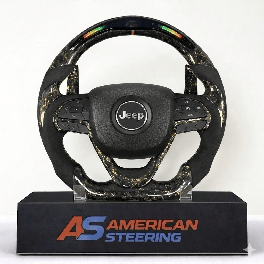 2016+ Jeep Grand Cherokee - Forged Carbon Fiber Steering Wheel