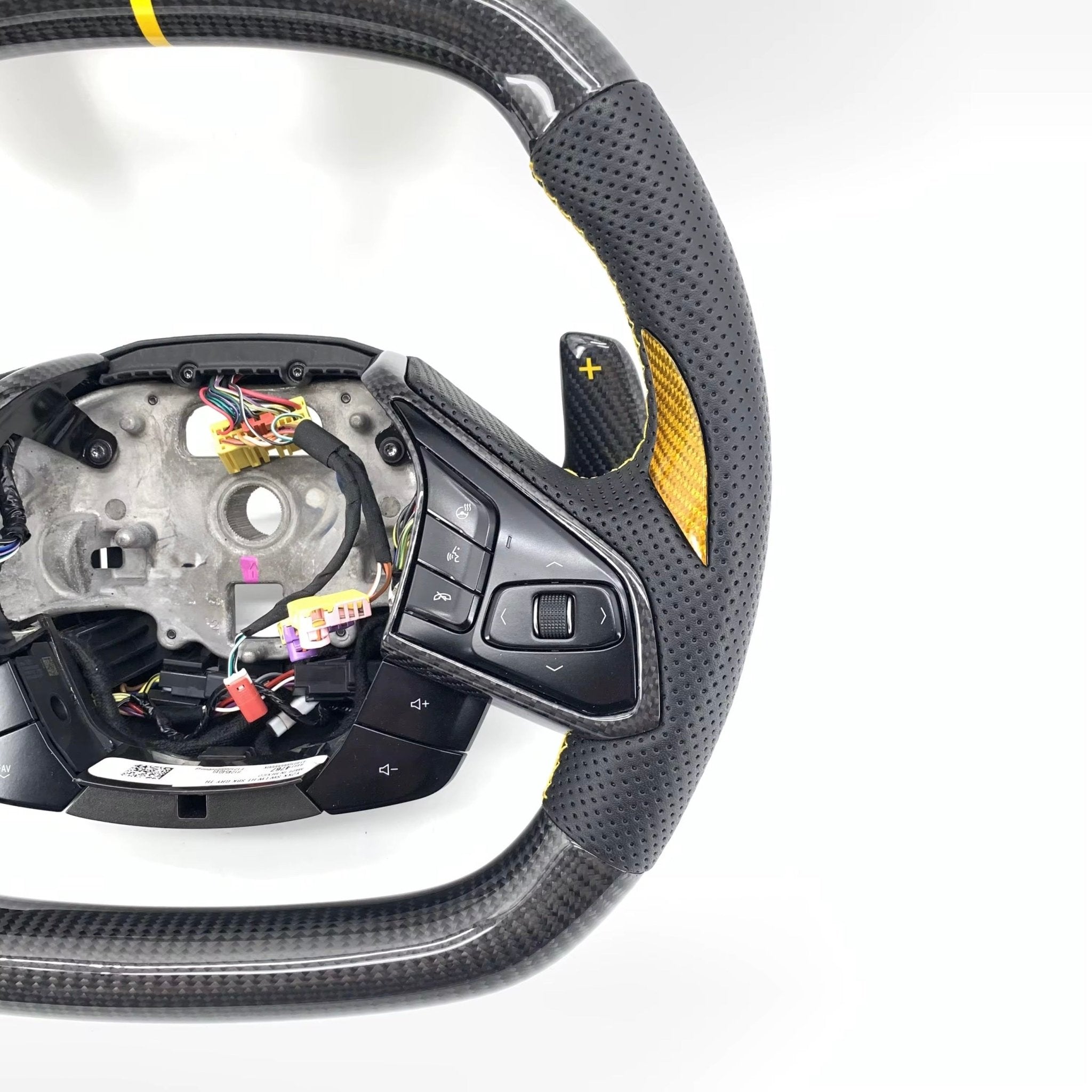 Chevrolet Corvette C8 - Carbon Fiber Steering Wheel With Leather - American Steering