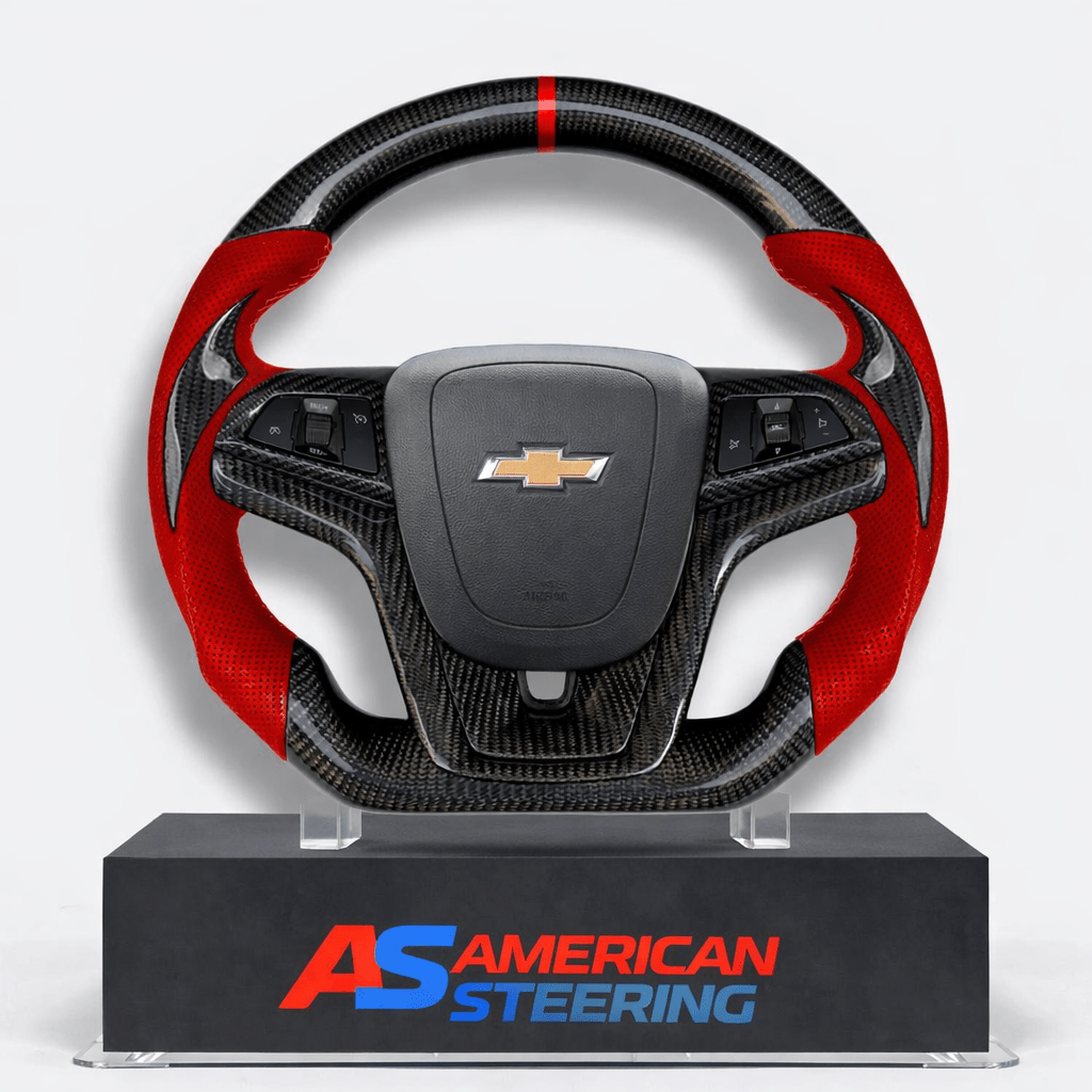 2012-2015 Chevrolet Camaro - Carbon Fiber With Leather Steering Wheel