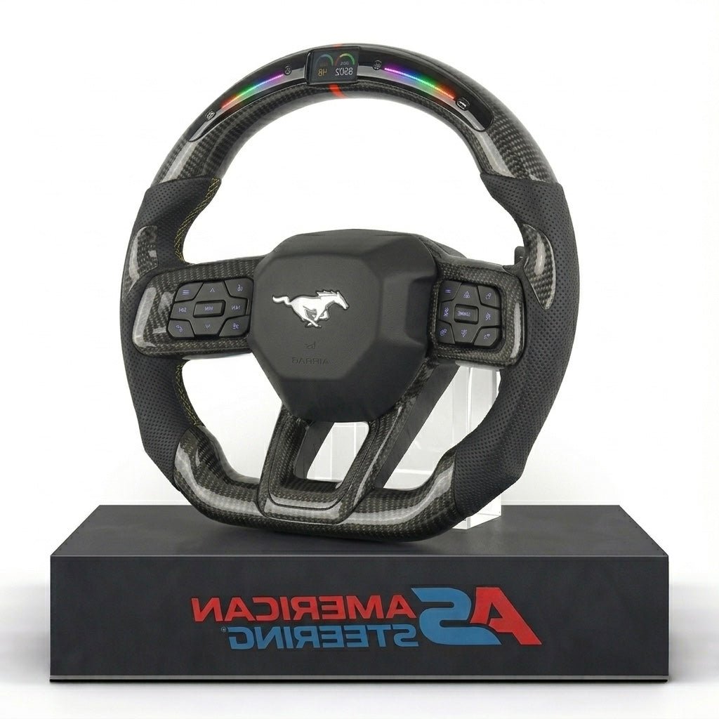 2024+ Ford Mustang - Carbon Fiber Steering Wheel With Led Display