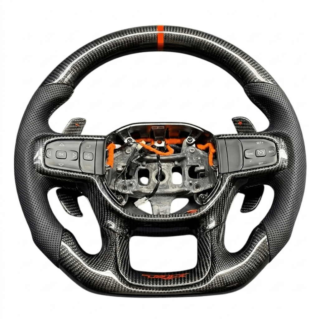 Dodge Ram - Forged Carbon Fiber Steering Wheel With Leather