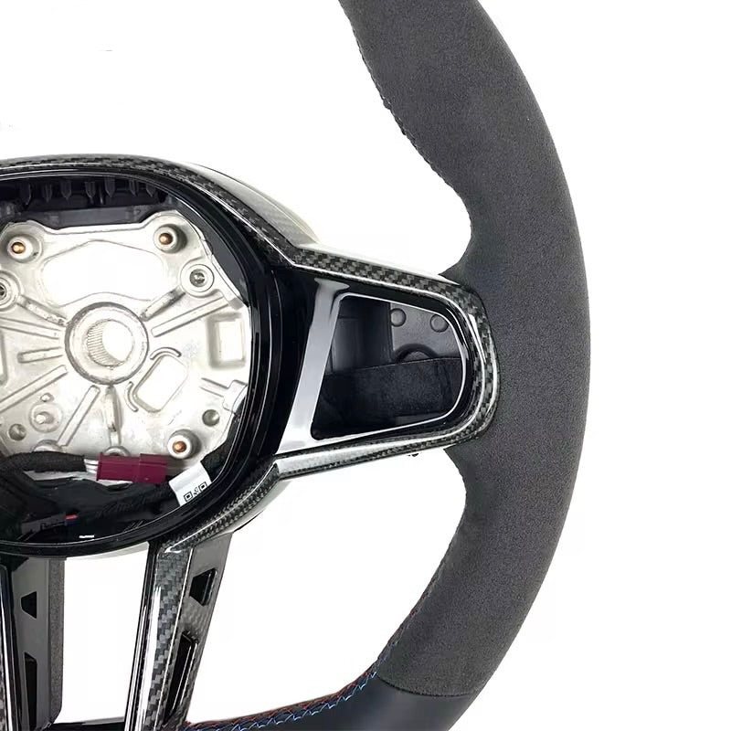 (2020+) BMW M2/M3/M4/M5/M8 - Carbon Fiber Steering Wheel With Leather & Alcantara - American Steering