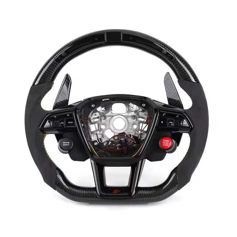 Audi - Carbon Fiber With Led Display Steering Wheel