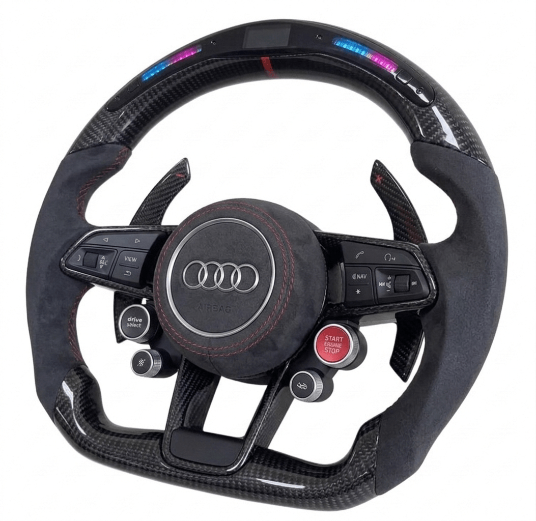Audi – Carbon Fiber Steering Wheel Upgrade (2017–2025)