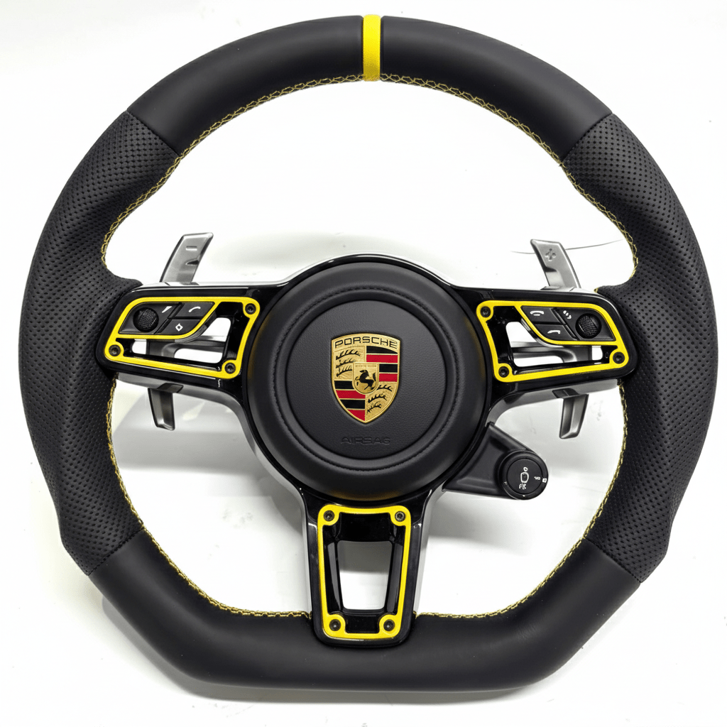 Porsche - Custom Leather With Accents Steering Wheel