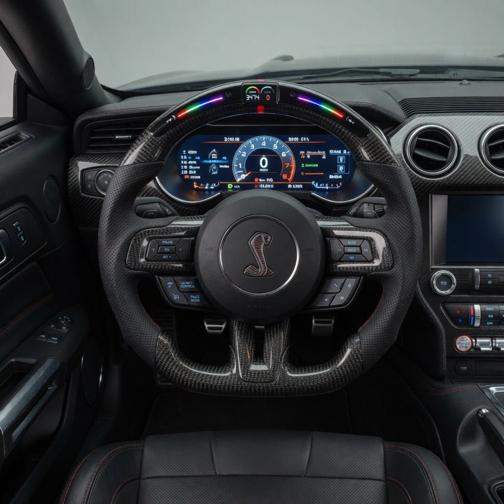 Ford Mustang GT500 - Carbon Fiber Steering Wheel With Led Display