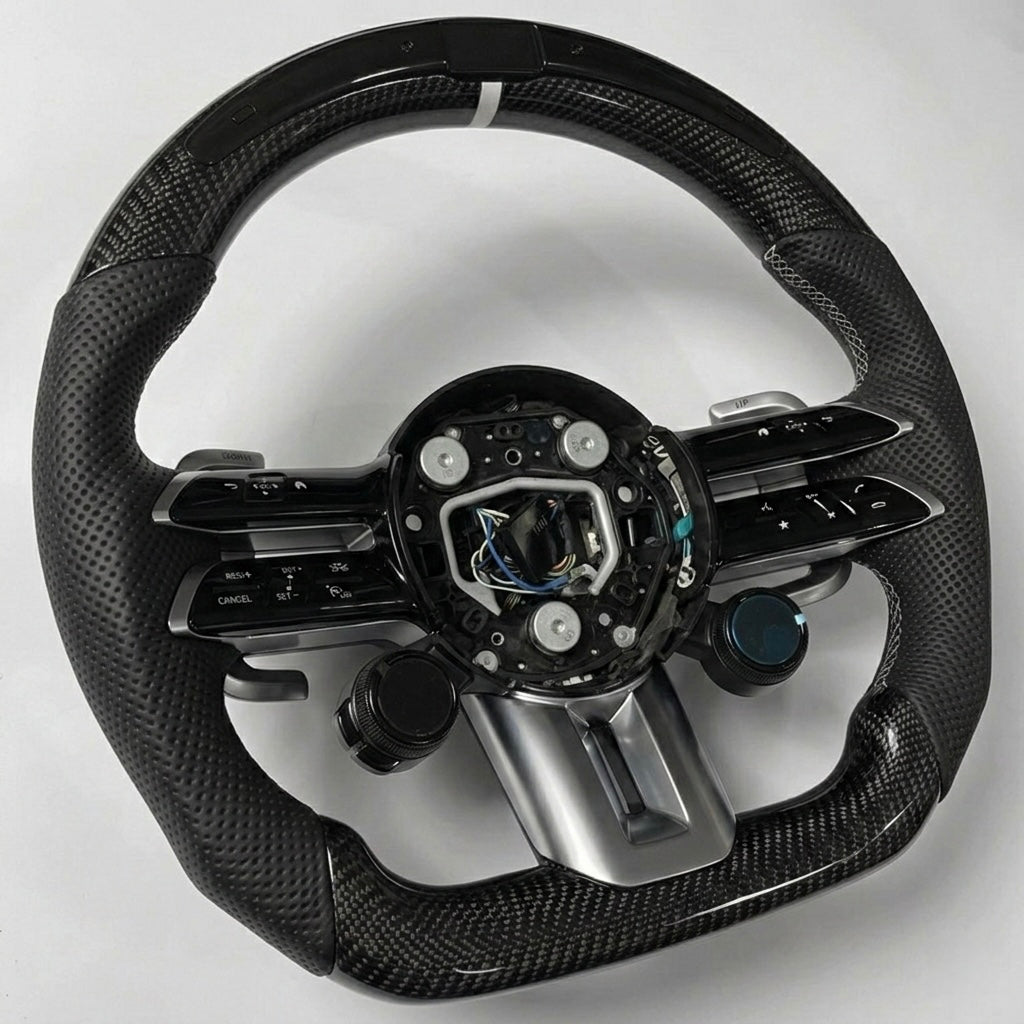 (2024+) Mercedes-Benz - Carbon Fiber With Led Display Steering Wheel