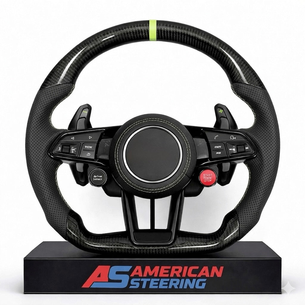 Audi – Carbon Fiber Steering Wheel Upgrade (2017–2025)