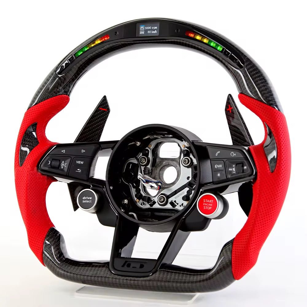 Audi - Carbon Fiber Steering With Paddle Shifters & Led Display