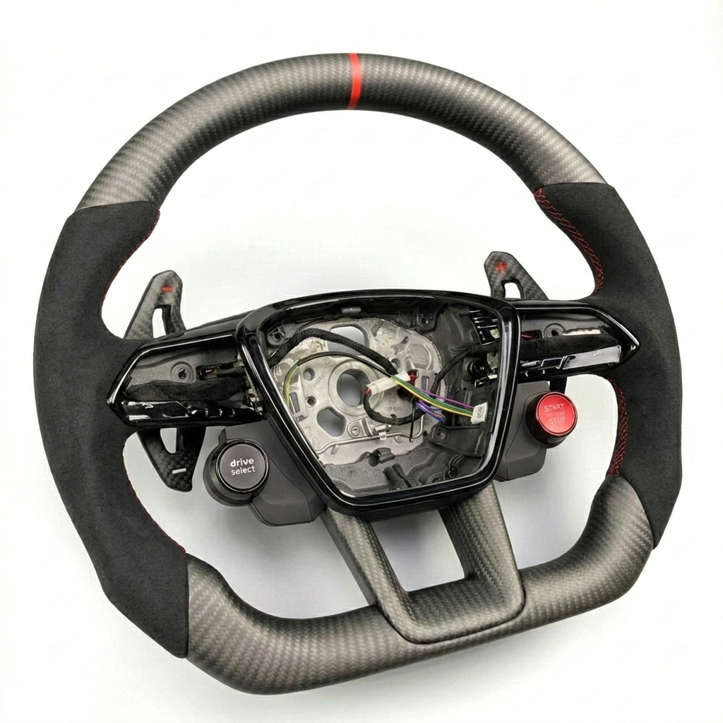 Audi - Matte Carbon Fiber Steering Wheel