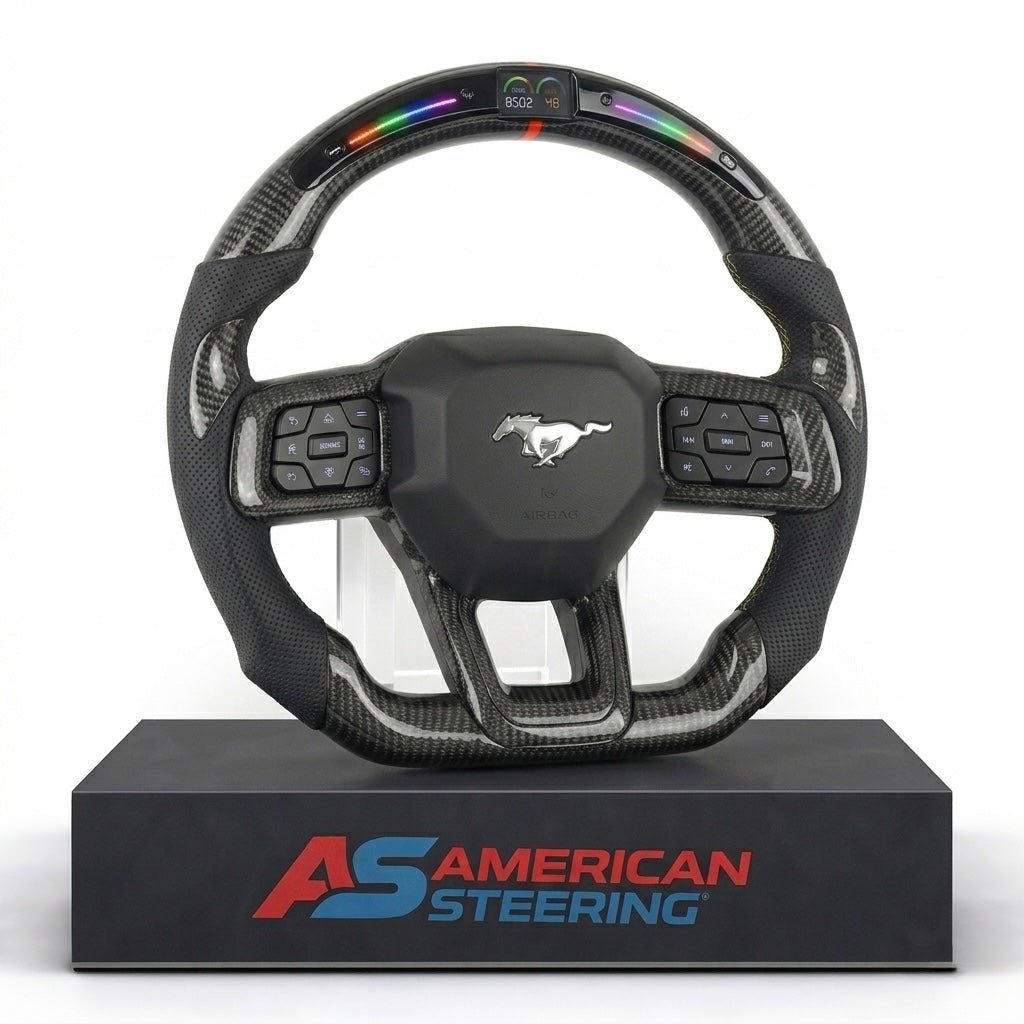 2024+ Ford Mustang - Carbon Fiber Steering Wheel With Led Display