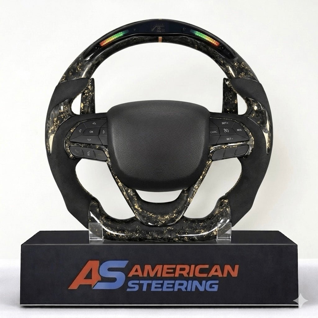2016+ Jeep Grand Cherokee - Forged Carbon Fiber Steering Wheel
