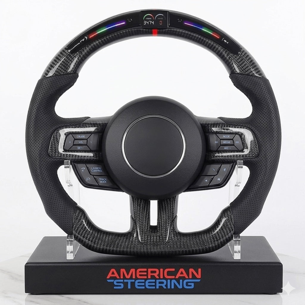 Ford Mustang GT500 - Carbon Fiber Steering Wheel With Led Display