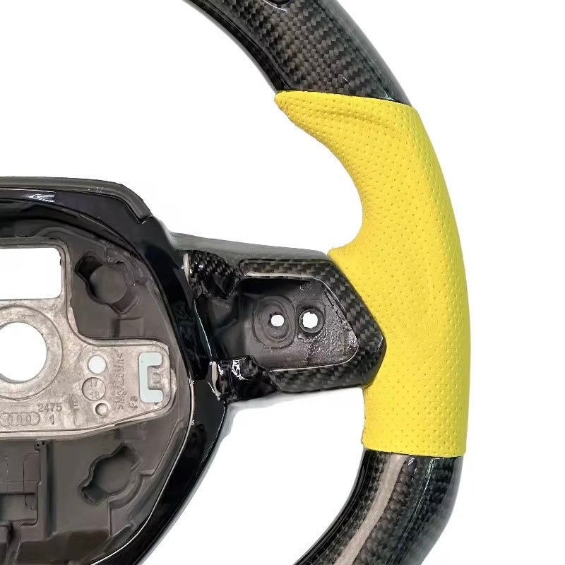 Lamborghini Huracán LP580-2 / LP610-4 - Carbon Fiber Steering Wheel With Leather & LED Display - American Steering