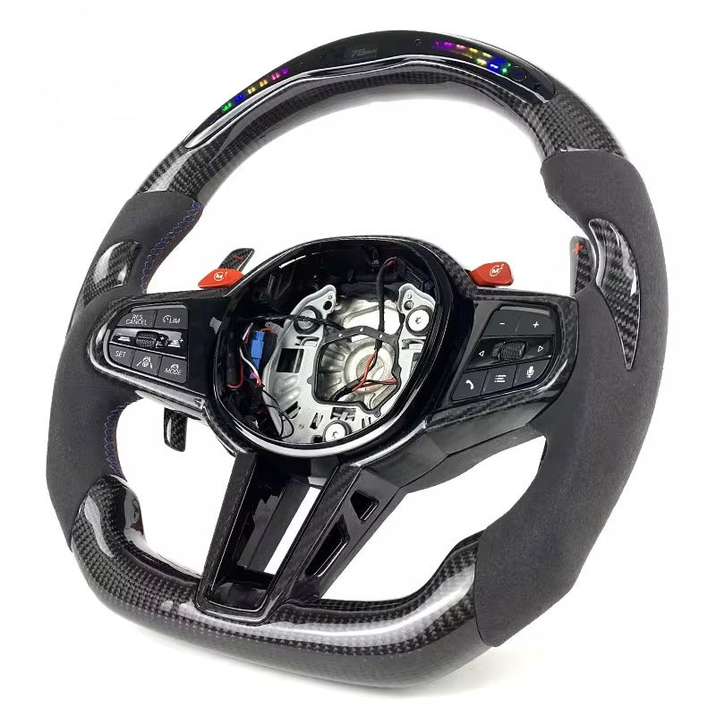 LED Carbon Fiber Steering Wheel for BMW M Series