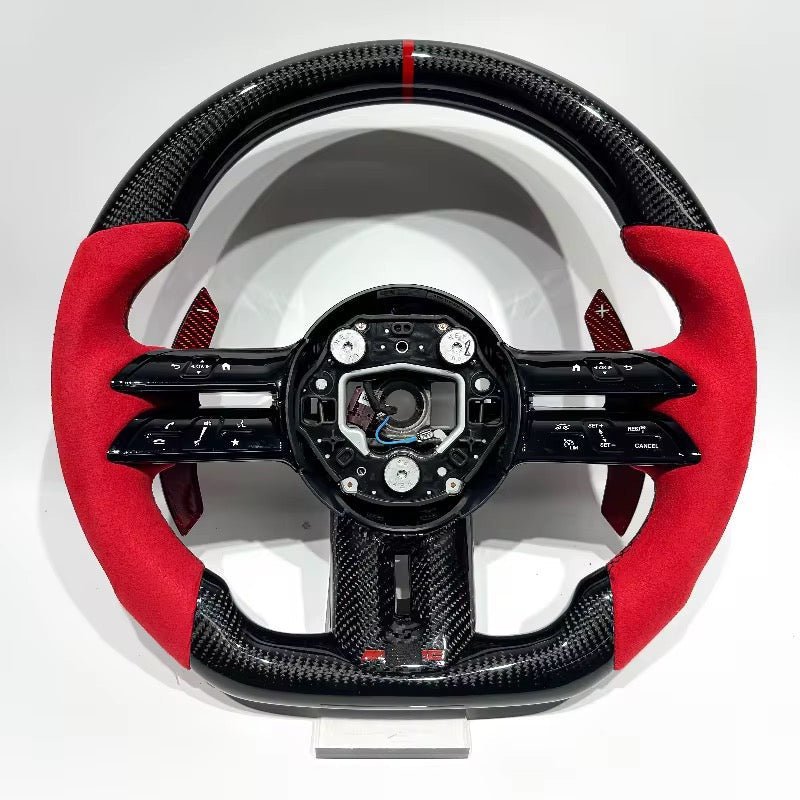 2024+ Mercedes Benz - Carbon Fiber Steering Wheel With Paddle Shifters