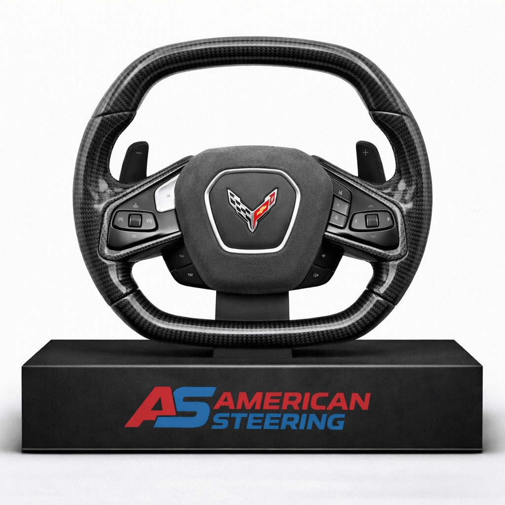 Chevrolet Corvette C8 - Full Carbon Fiber Steering Wheel With Alcantara