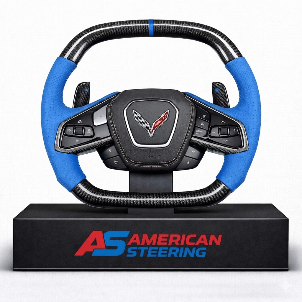 Chevrolet Corvette C8 - Carbon Fiber Steering Wheel With Leather Grips