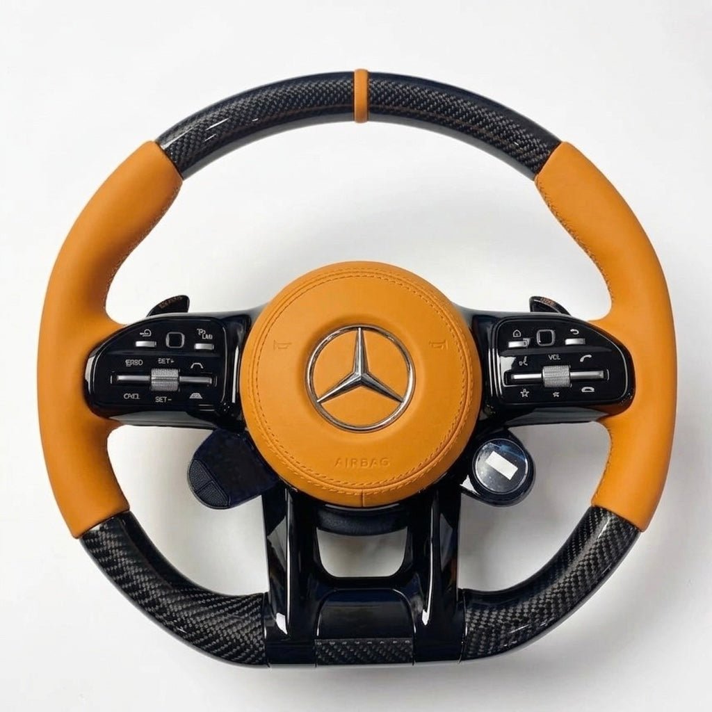 Mercedes Benz - Performance Steering Wheel Carbon Fiber with Alcantara & Paddle Shifters (2019–2024)