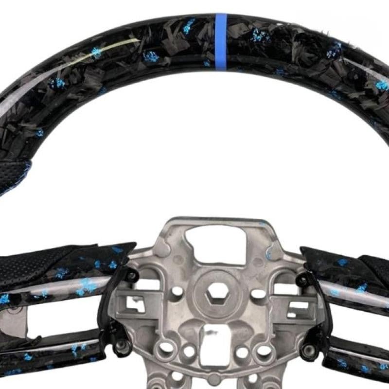 Ford Mustang (2018–2023) Carbon Fiber Steering Wheel with Leather Grip