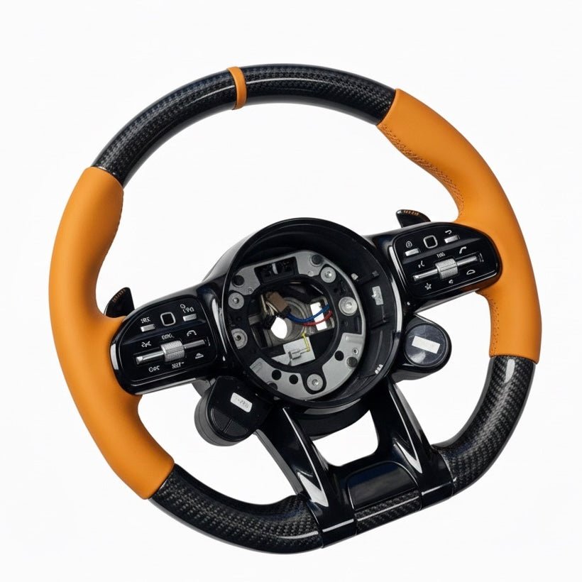 (2017-2024) Mercedes-Benz - Carbon Fiber Steering Wheel With Leather - American Steering