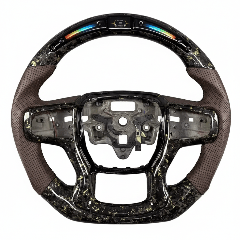 2019+ Chevrolet Silverado/Tahoe - Full Carbon Fiber Steering Wheel With Leather