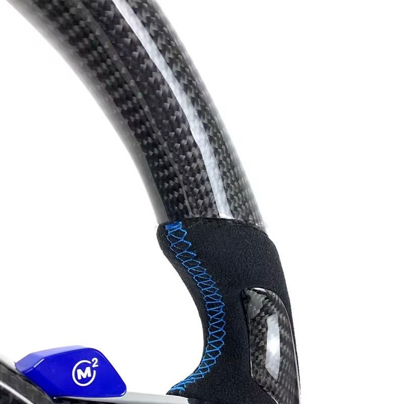 (2020+) BMW M2/M3/M4/M5/M8 - Carbon Fiber Steering Wheel With Alcantara - American Steering