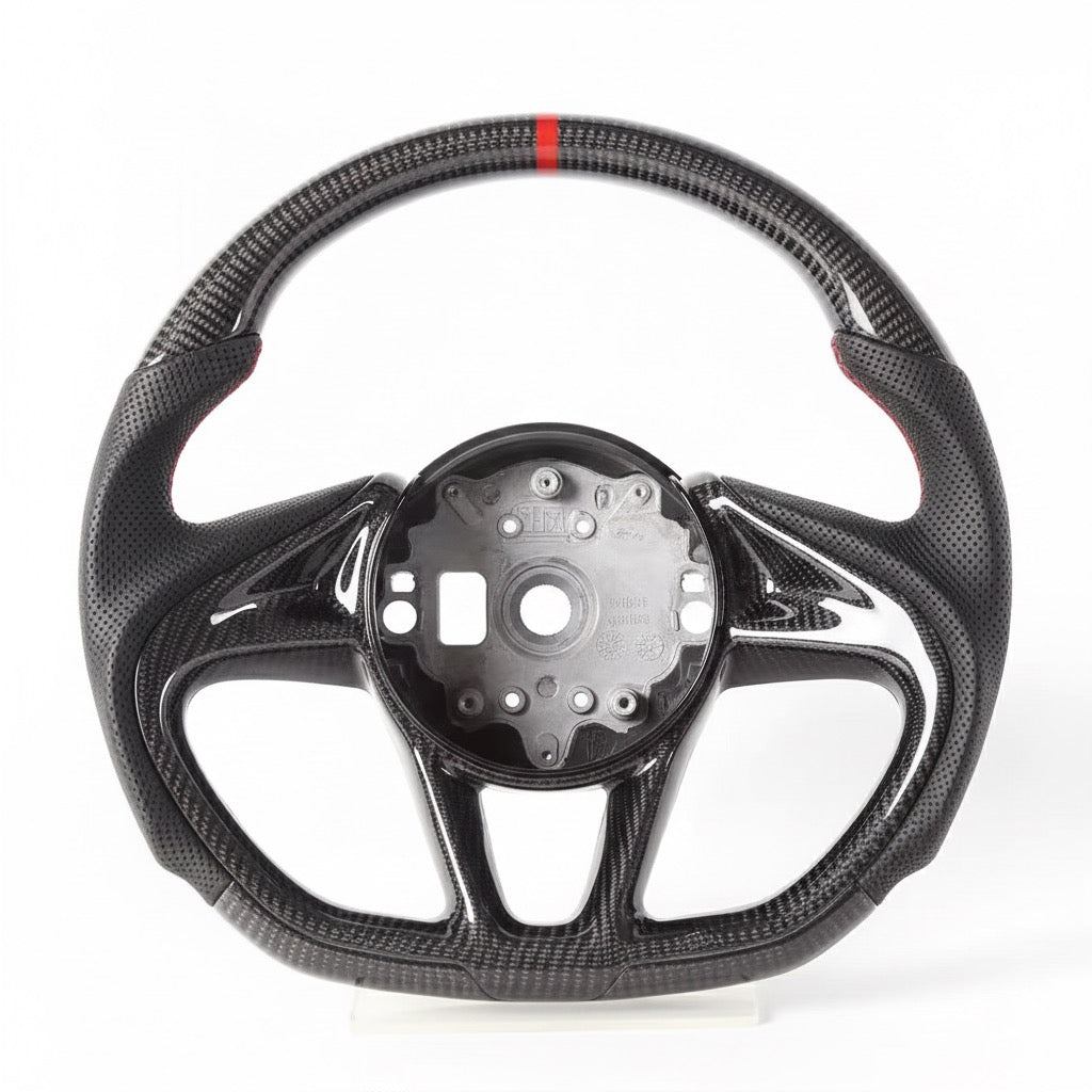 McLaren 720S/570LT/600LT - Carbon Fiber With Leather Steering Wheel - American Steering