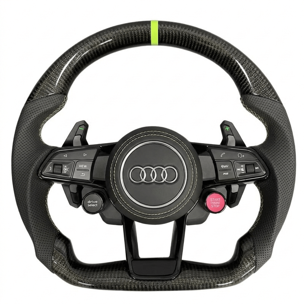 Audi – Carbon Fiber Steering Wheel Upgrade (2017–2025)