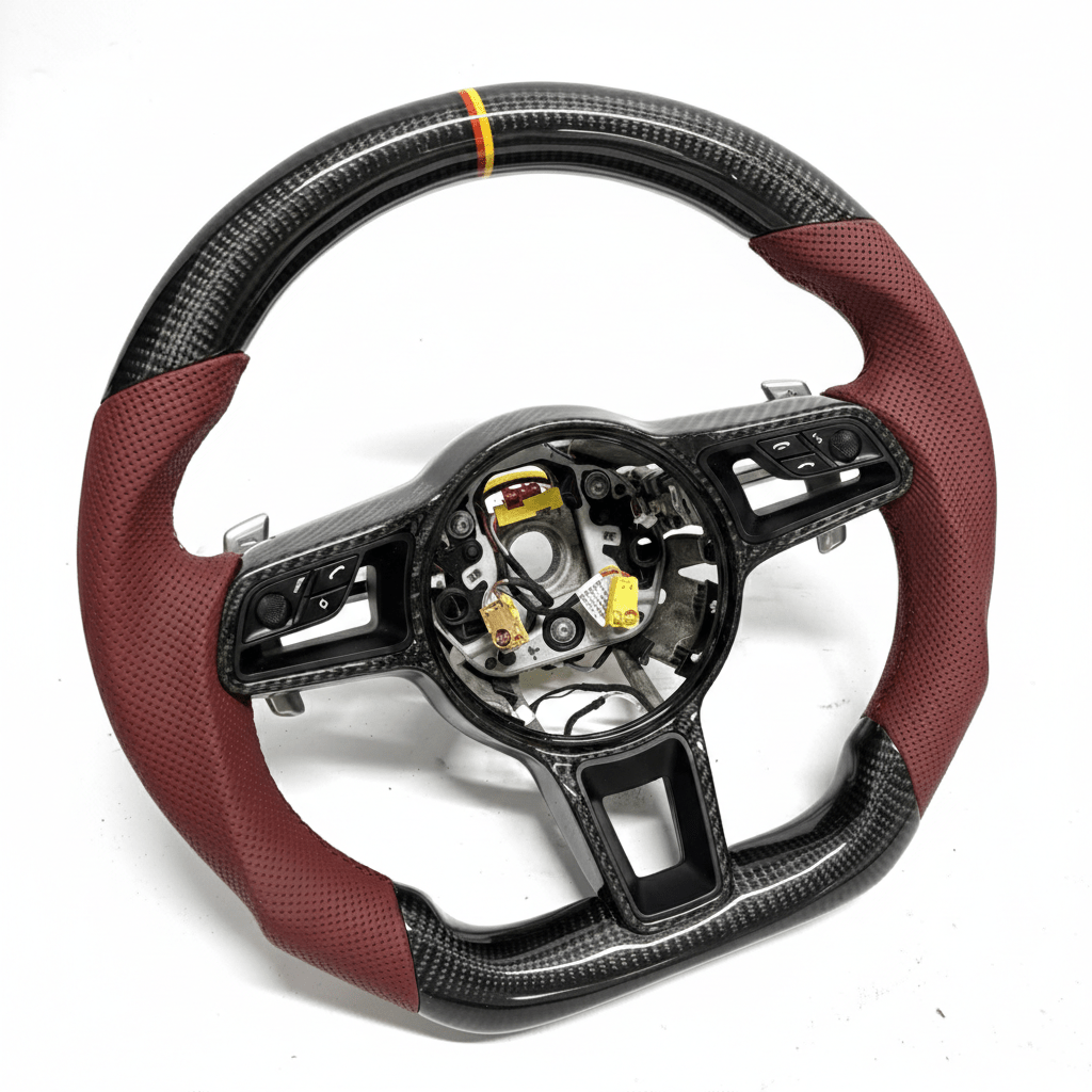 Porsche - Carbon Fiber Steering Wheel With Leather