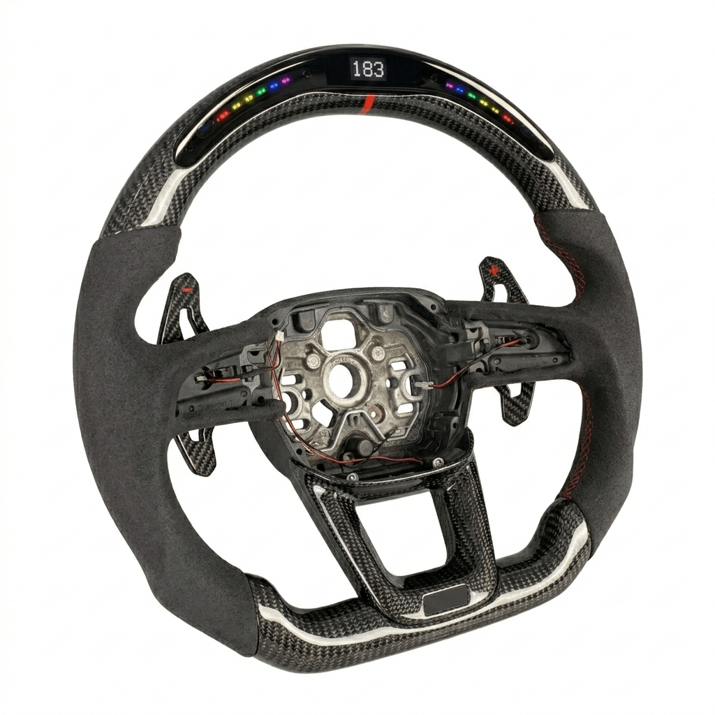 Audi - Carbon Fiber With Led Display Steering Wheel