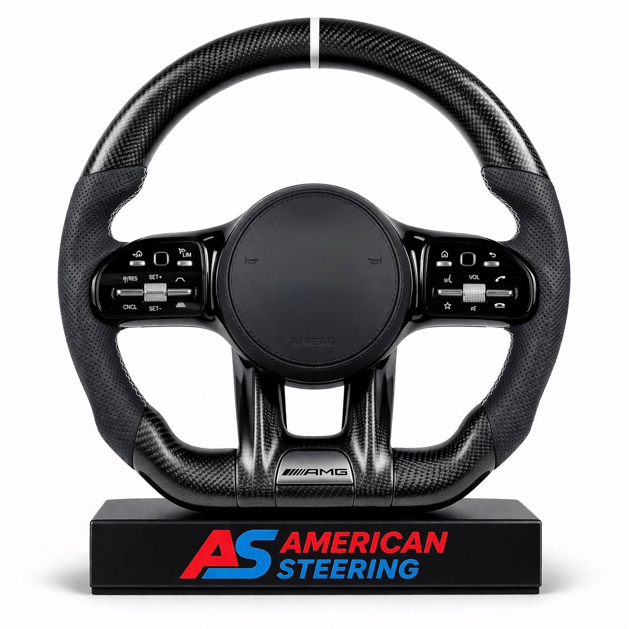 Mercedes Benz - Carbon Fiber Steering Wheel With Paddle Shifters