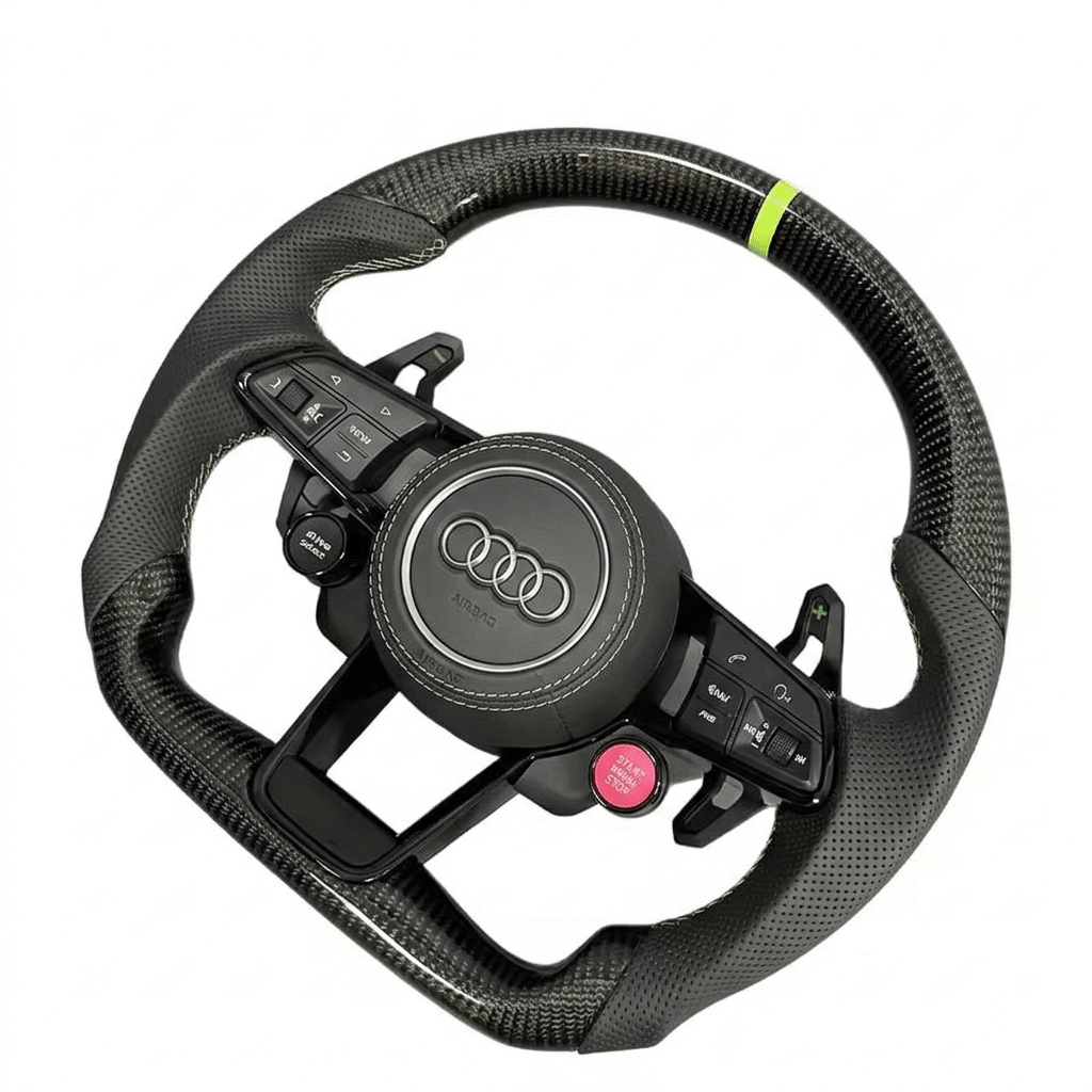 Audi – Carbon Fiber Steering Wheel Upgrade (2017–2025)