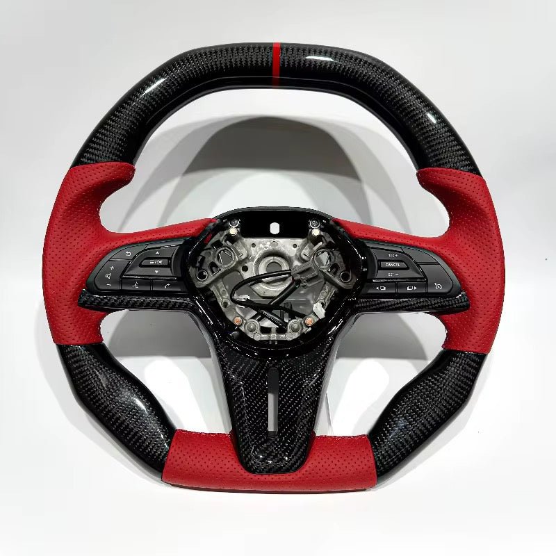 2017+ Nissan GTR - Leather & Carbon Fiber Steering Wheel