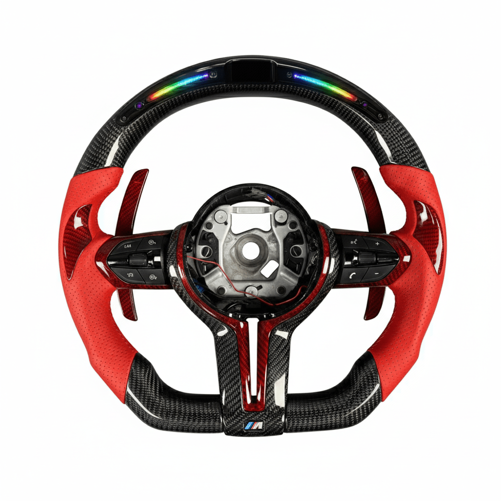 BMW - Carbon Fiber With Led Display Steering Wheel
