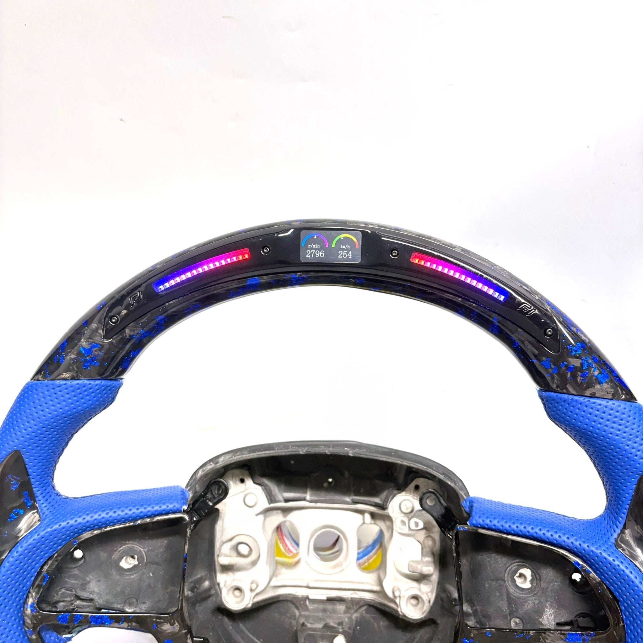 2015-2023 Dodge Durango/Charger/Challenger - Forged Carbon Fiber Steering Wheel With Leather & Led Display - American Steering