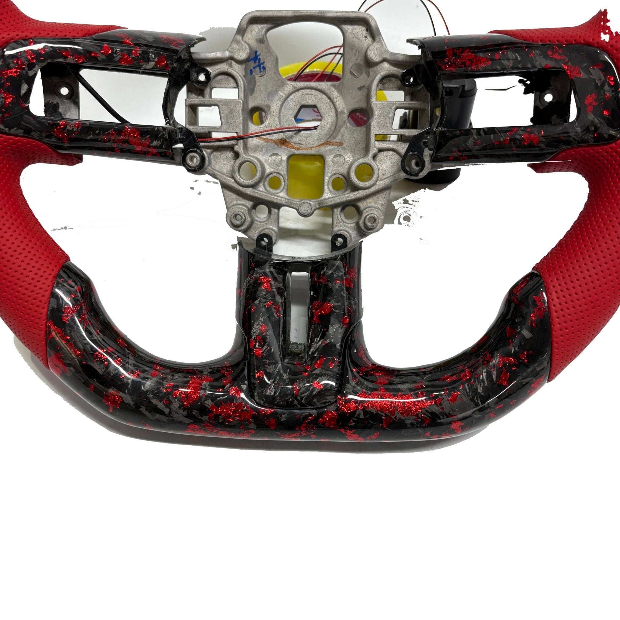 (2018-2023) Ford Mustang - Custom Forged Carbon Fiber Steering Wheel With Led - American Steering