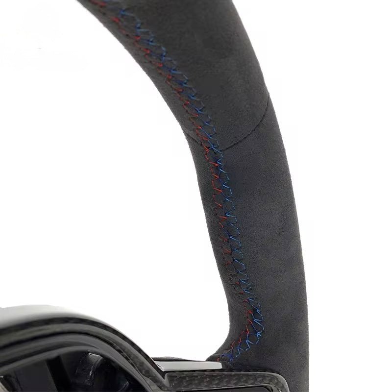 BMW M2 / M3 / M4 / M5 (2020+) – Custom Alcantara Carbon Fiber Steering Wheel