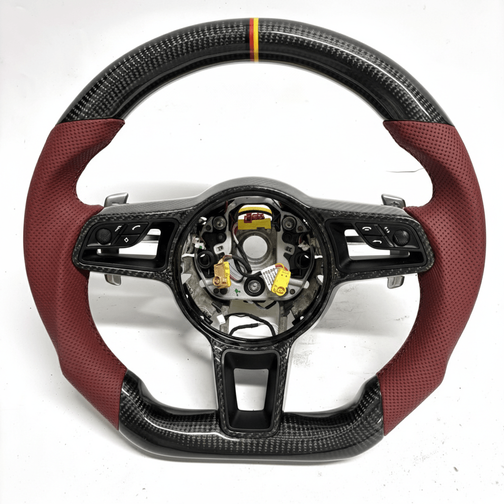 Porsche - Carbon Fiber With Leather Steering Wheel