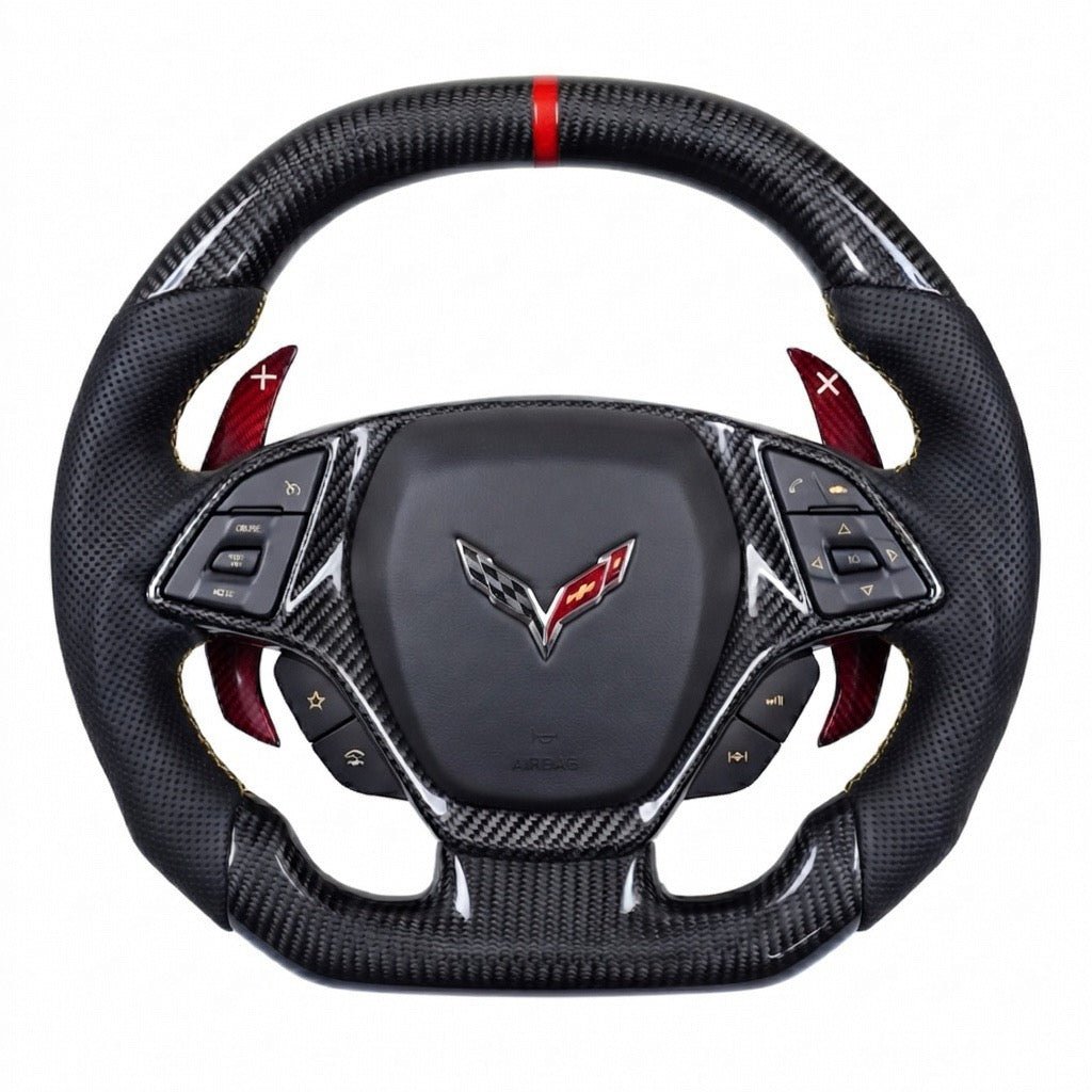 Chevrolet Corvette C7 - Carbon Fiber Steering Wheel With Paddle Shifters
