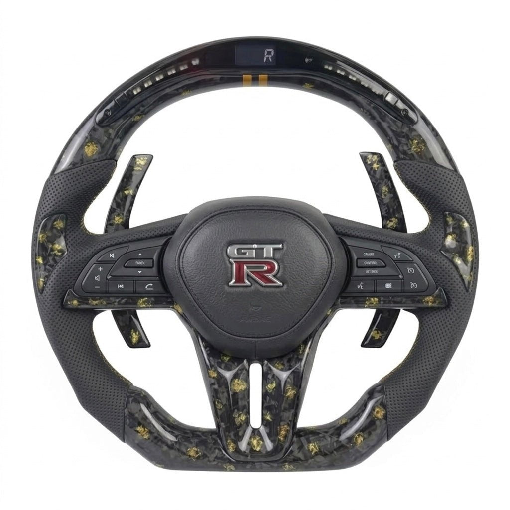 Nissan GTR - Forged Carbon Fiber With Led Display Steering Wheel