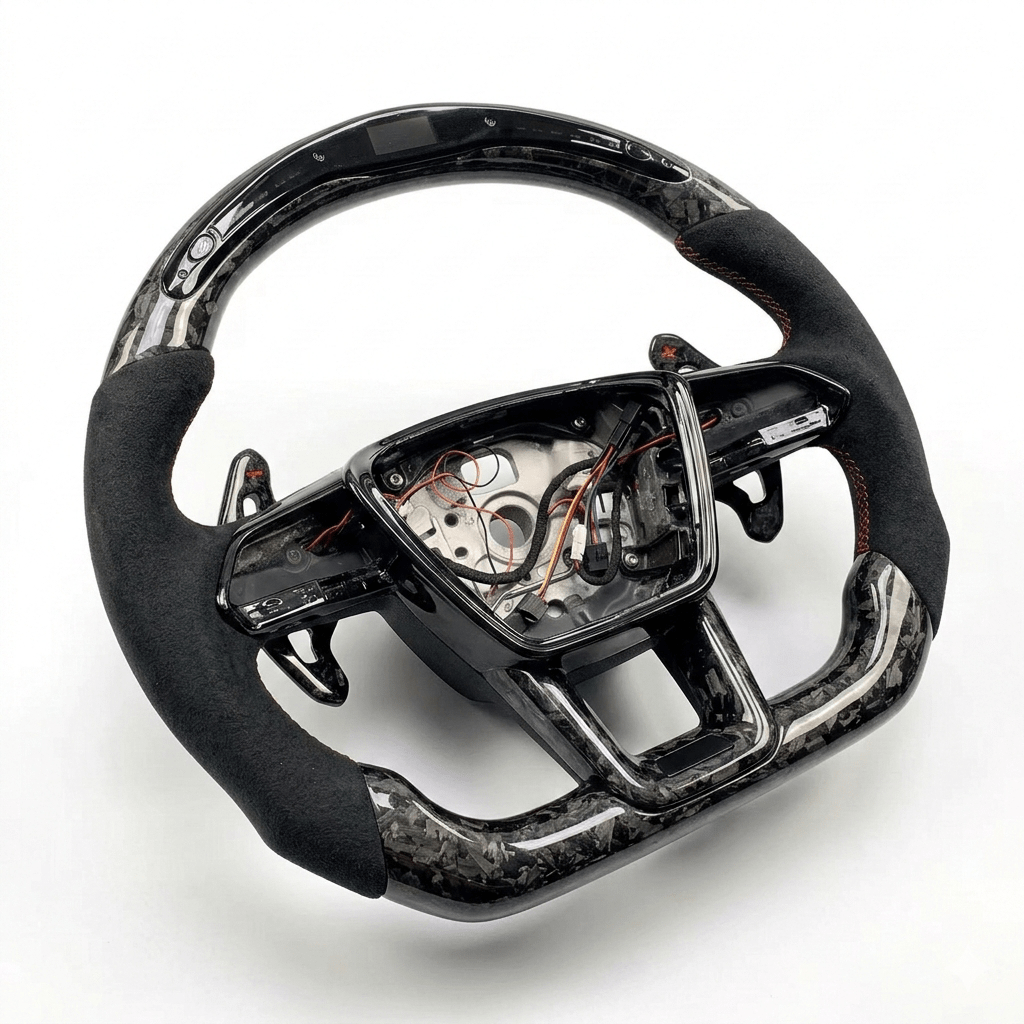 Audi - Forged Carbon Fiber With Led Display Steering Wheel