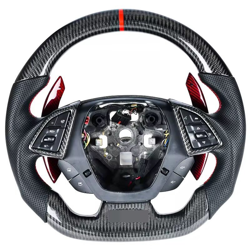 Chevrolet Corvette C7/Camaro - Carbon Fiber Steering Wheel With Paddle Shifters