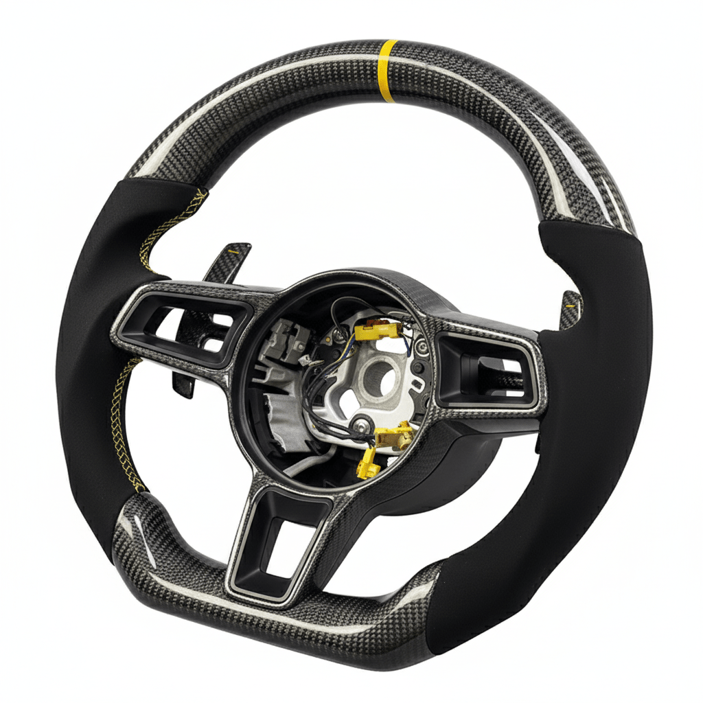 Porsche - Carbon Fiber With Alcantara Steering Wheel