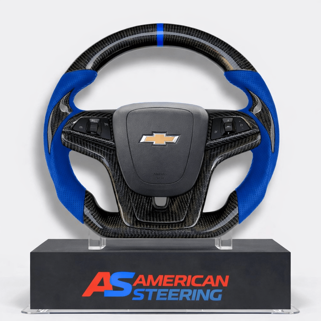 2012-2015 Chevrolet Camaro - Carbon Fiber With Leather Steering Wheel