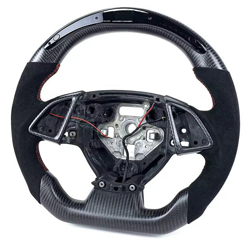 Chevrolet Corvette C7 / Camaro - Carbon Fiber Steering Wheel With Leather