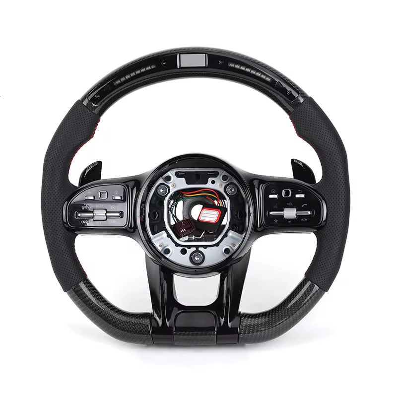 (2017-2021) Mercedes-Benz - Carbon Fiber Steering Wheel With Led Display - American Steering